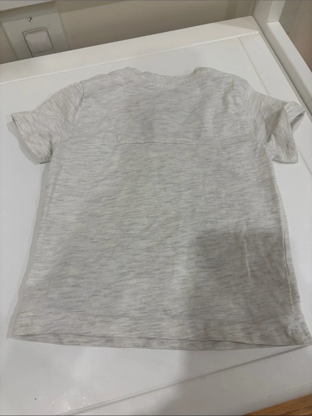 Tommy Bahama Kids Short Sleeve Henley - Light Gray Heather